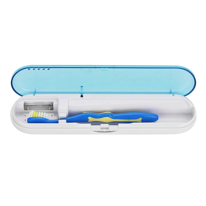Antibacteria UV Light Portable Toothbrush Sterilizer Sanitizer Cleaner Disinfection Blue - Image 1
