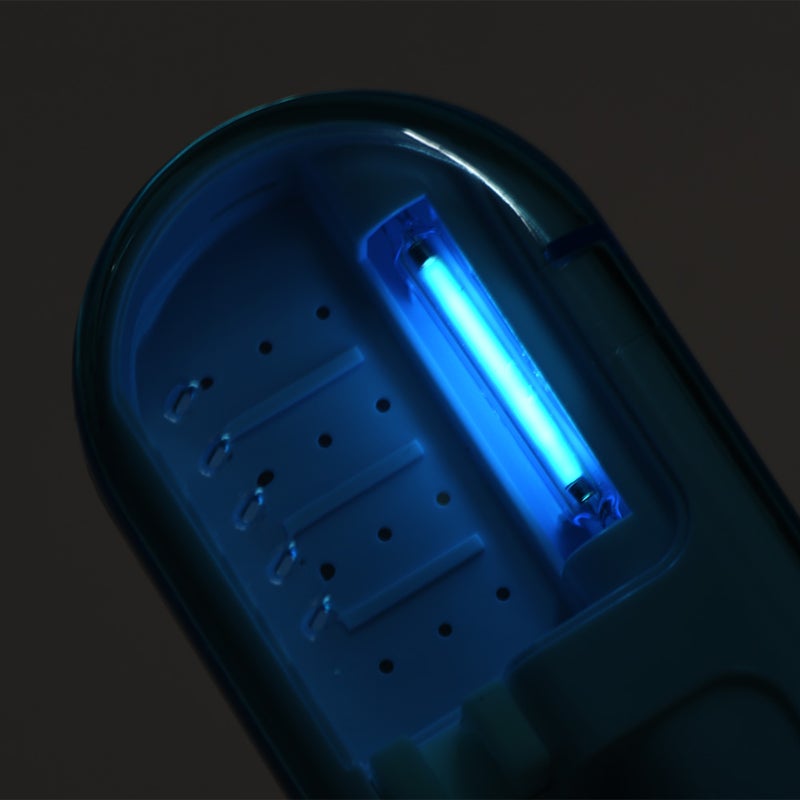 Antibacteria UV Light Portable Toothbrush Sterilizer Sanitizer Cleaner Disinfection Blue - Image 3