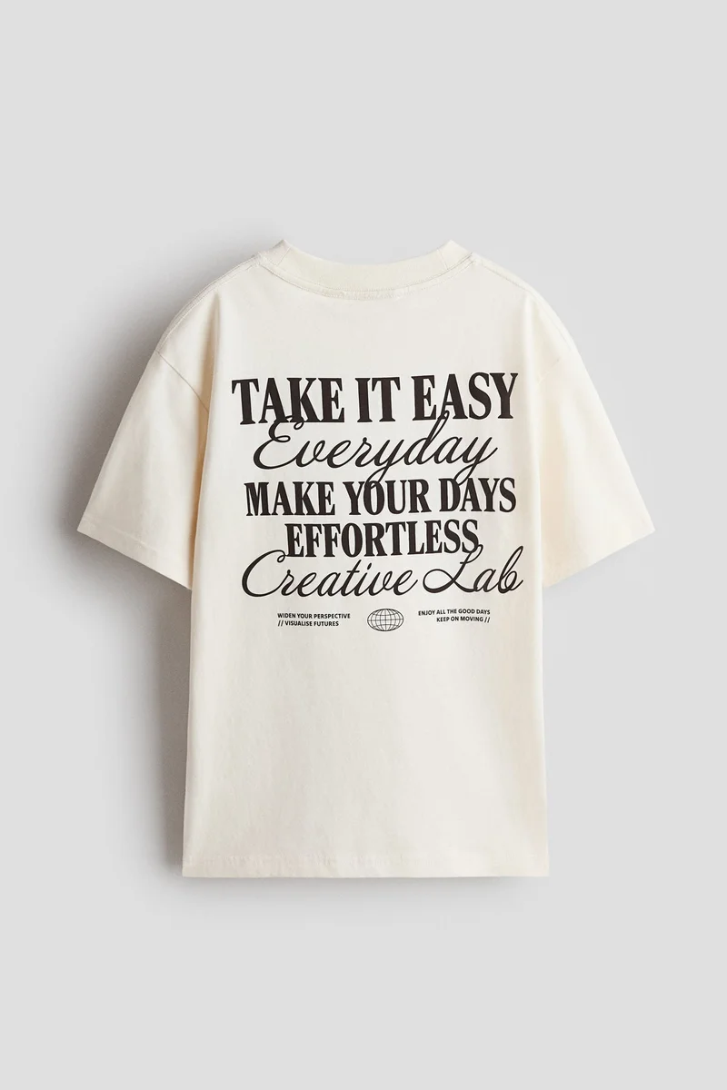 H&M Loose-fit printed T-shirt