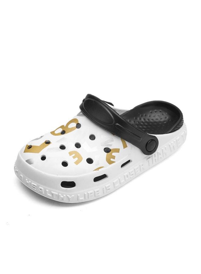 Trendy Shoes Summer Children's Hole Shoes Household Baby Sandals Thick Sole Outer Wear Soft Sole Children's Slippers