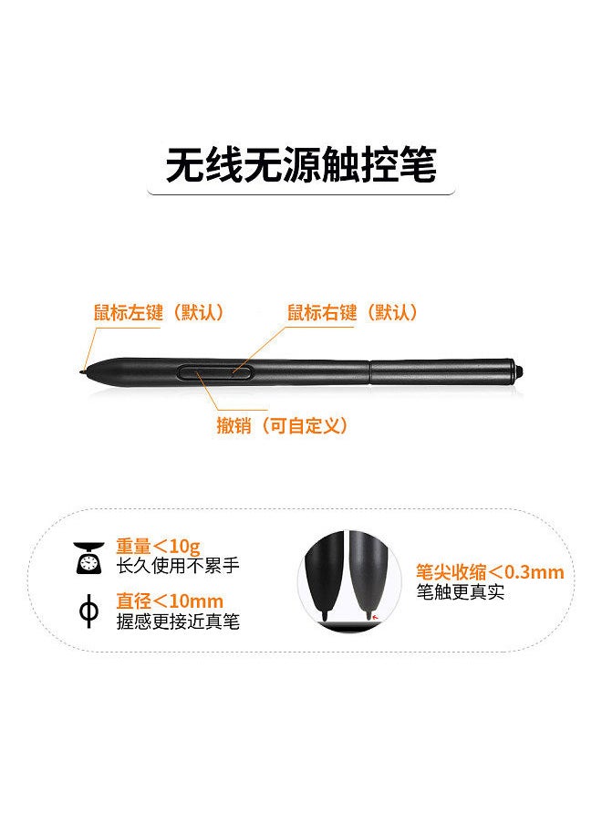 1060 Plus Digital Graphic Drawing Painting Animation Tablet Pad 10" * 6" Working Area 8192 Level Pressure Sensitivity with Wireless Battery-free Stylus for Drawing Design Online Course