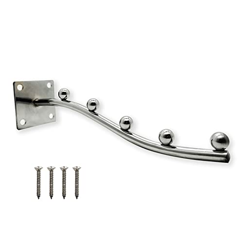 VOLO Beads Iron Heavy Duty Wall Mount 5 Ball pin Dots Hook Wall Drope Hanger with Hardware Fittings - Pack of 1 (Steel) - Image 5