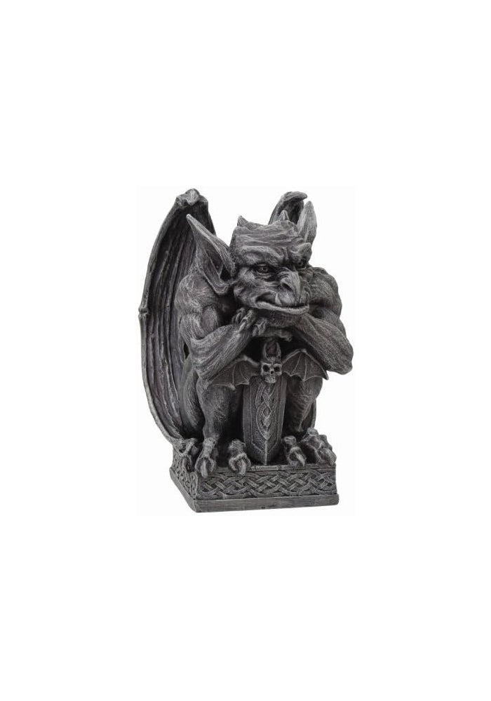 PTC Gargoyle with Shield Statue - Cold Cast Resin Figurine
