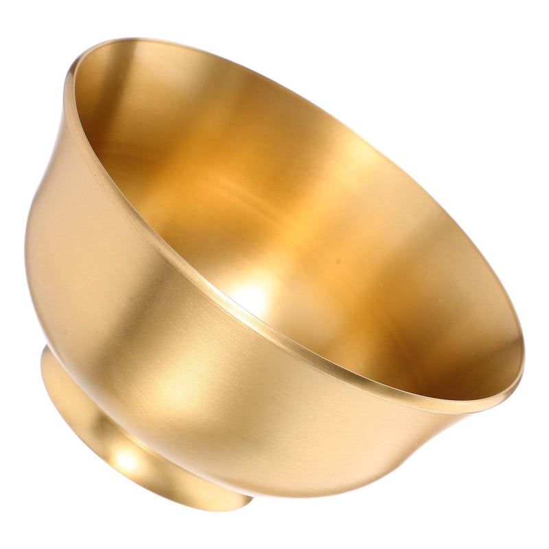 Small Brass Offering Bowl Buddhist Holy Water for Decorative Tabletop - Image 2
