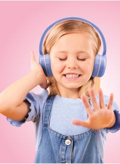 blupebble Kids Pulse Audio KD80 Wireless Headphones, Safe Volume Limited, 30mm Drivers, 45-Hour Playtime, USB-C Charging, Compatible with iOS/Android  - Image 3