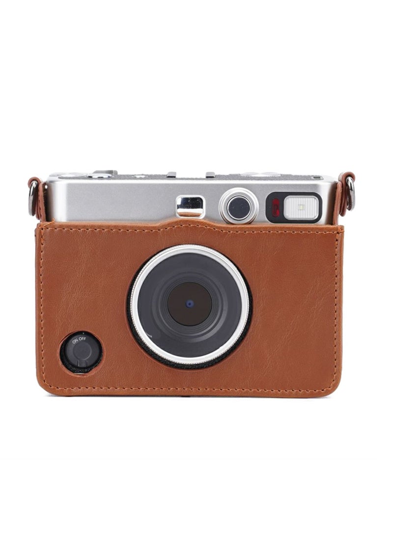 PU Camera Case for Fujifilm Instax Mini EVO Instant Digital Film Photo Camera Protection Cover Camera Bag With Shoulder Strap  - Image 5