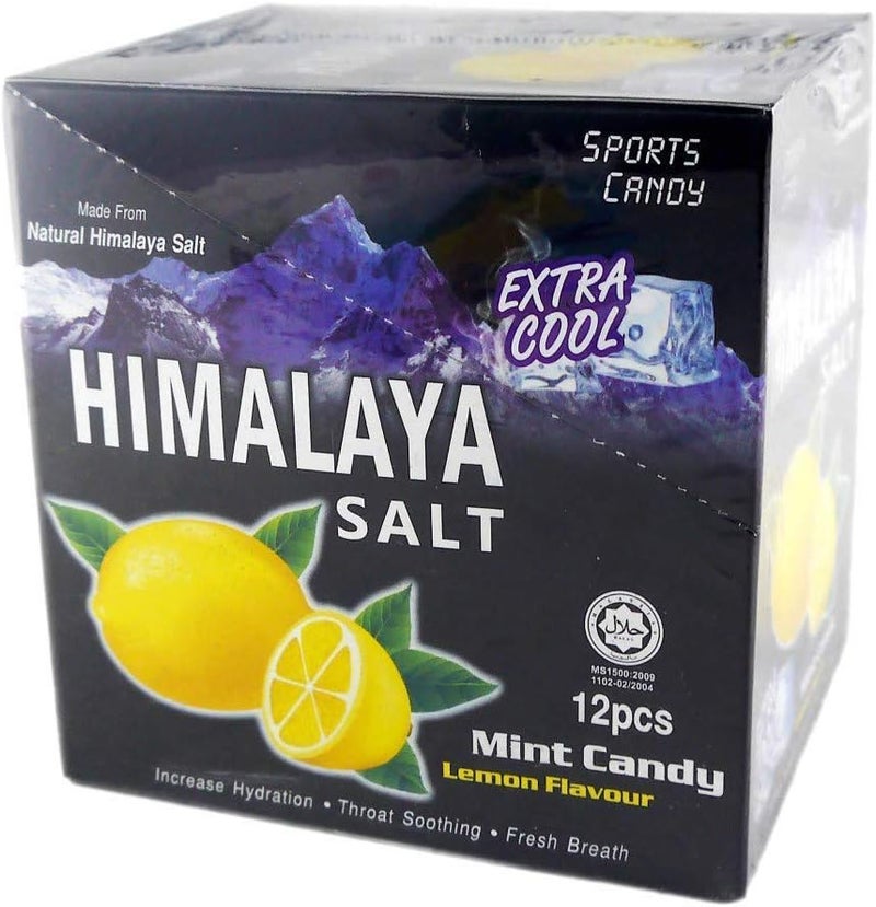 Big Foot Natural Himalaya Salt Mint Candy - Lemon Flavour (12 Pcs) - Image 1