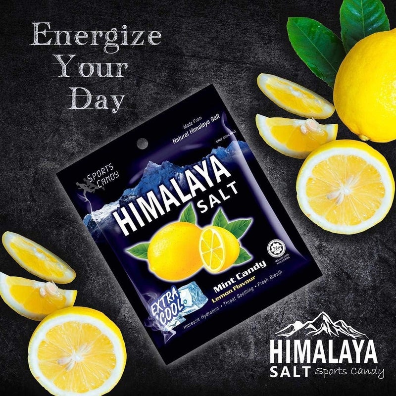 Big Foot Natural Himalaya Salt Mint Candy - Lemon Flavour (12 Pcs) - Image 2
