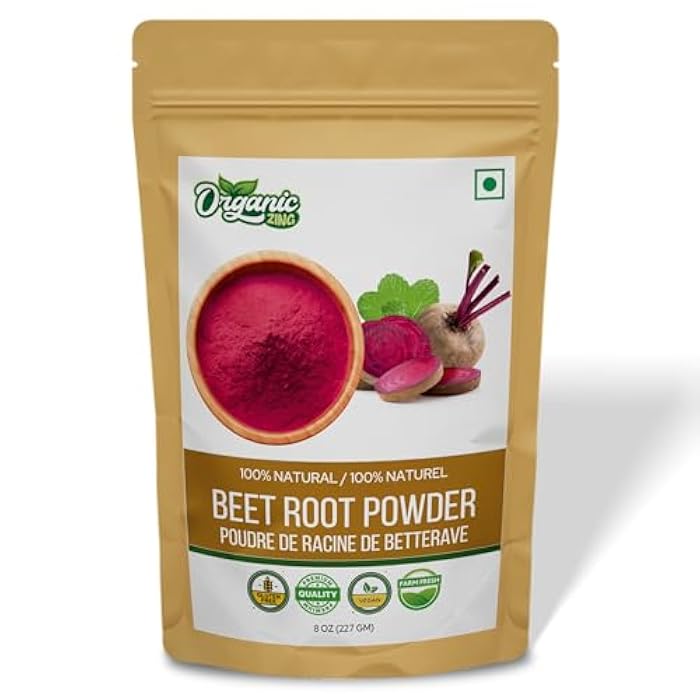 ORGANIC ZING مسحوق الشمندر العضوي زينغ - 227 جرام (عبوة من 1) - Image 1