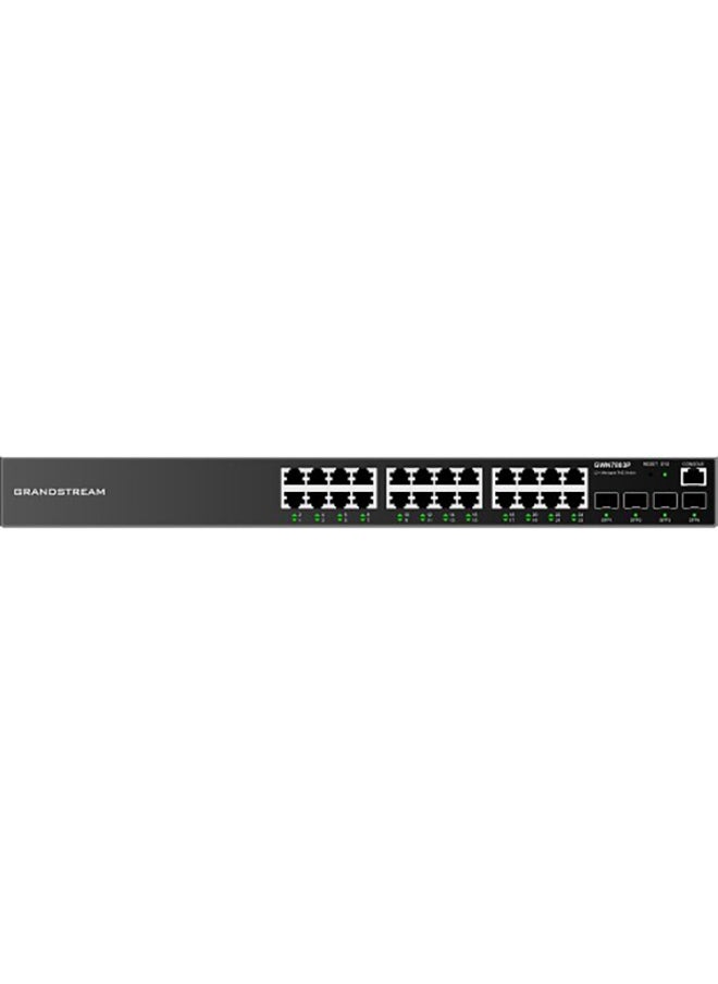 Grandstream GWN7803P Enterprise L2 24 port Managed GbE PoE+ Switch - 360W