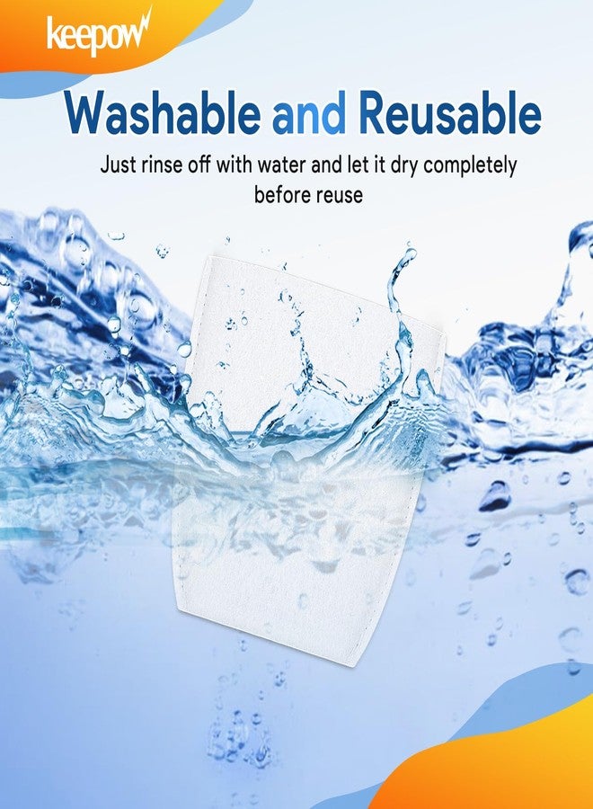 كيباو مرشحات المكنسة الكهربائية KEEPOW متوافقة مع ماكيتا T-03193 قطعة قماش مرشح المكنسة الكهربائية البديلة متوافقة مع ماكيتا XLC02 LC01 BCL180 443060-3 المكانس الكهربائية، عبوة من 10 قطع - Image 4