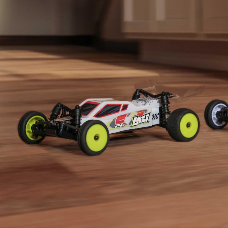 لوسي Losi Micro-B 2 Wheel Drive Buggy White RTR LOS00007T1 - Image 2