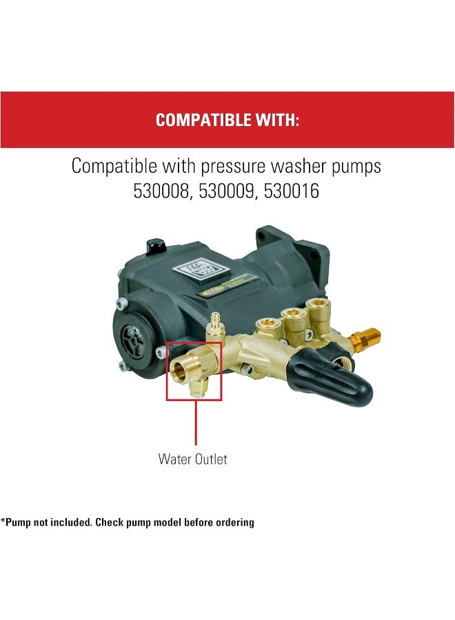 Simpson Simpson Cleaning 7106264 Replacement Outlet Kit for AAA Pressure Washer Pumps, M22, Gold  - Image 3