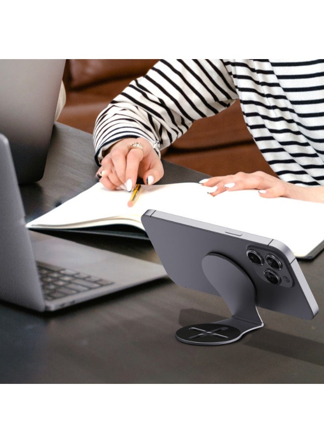 General MagSafe magnetic bracket desktop folding mobile phone bracket Tesla suspension screen car navigation bracket  - Image 4