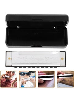 Harmonica, C Key Blues Harmonica for Beginners and Adults, 10 Holes Mouth Organ Blues Harp Diatonic Harmonica,Children Musical Instrument(Silver)  - Image 5