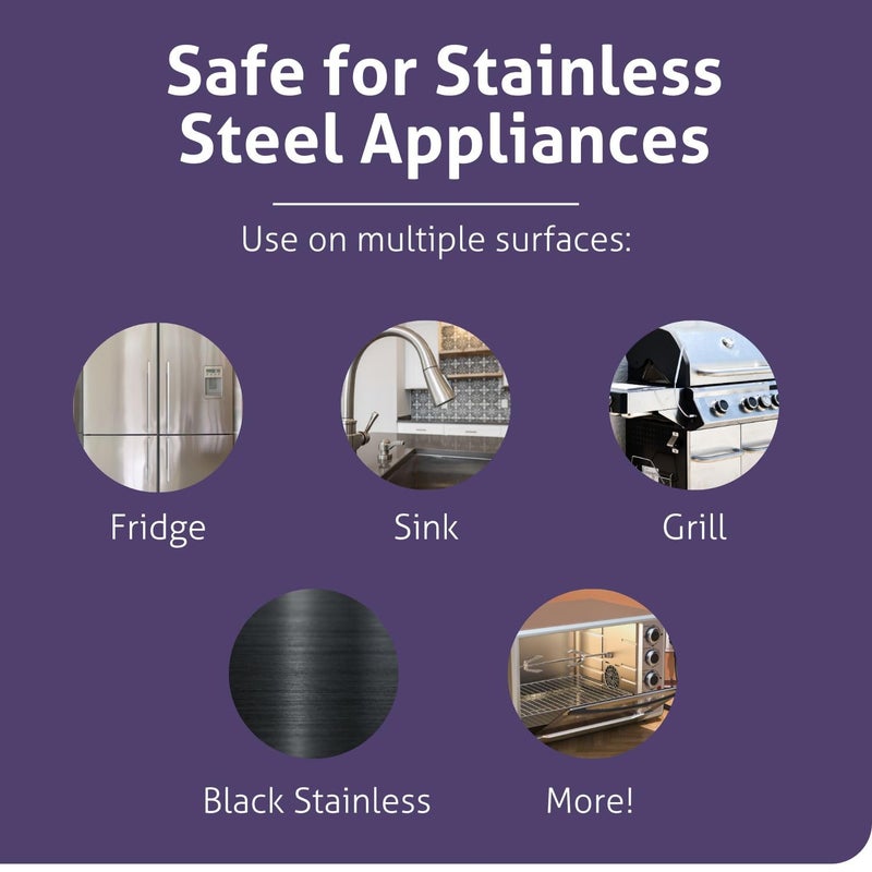 Therapy Stainless Steel Cleaner and Polish 100% USDA Biobased, Fingerprint and Residue Remover, Lavender Essential Oil Scent, Sink Cleaner, Grill Cleaner Spray - Image 2