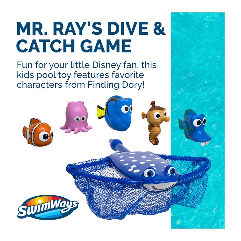 SwimWays Disney Finding Dory Mr. Ray's Dive and Catch Game, Bath Toys and Pool Party Supplies for Kids Ages 5 and Up - Image 2