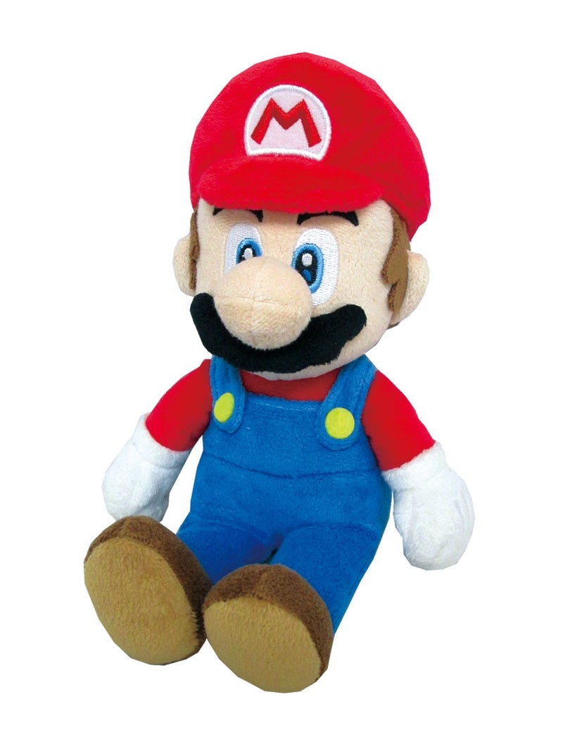 Little Buddy Super Mario All Star Collection 1414 Mario Stuffed Plush, Multicolored,9.5" - Image 1