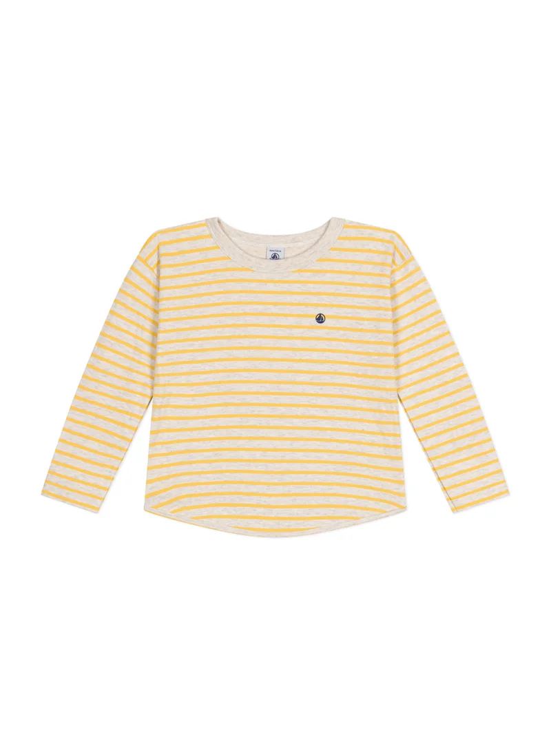 Petit Bateau Boys' long-sleeved tube knit T-shirt