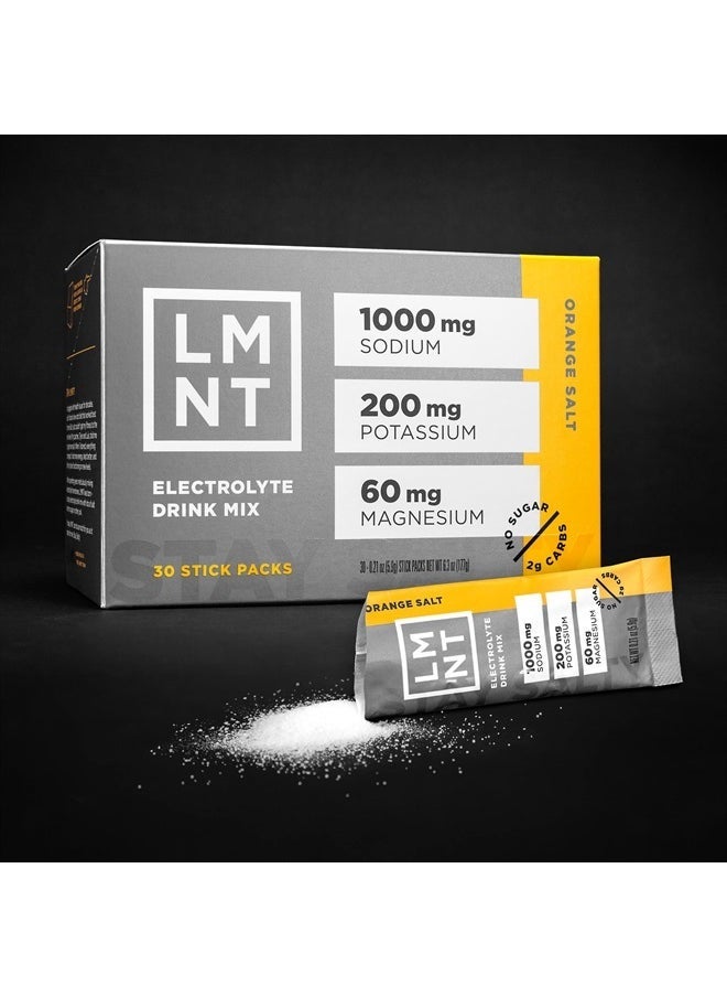 Elemental Labs LMNT Zero Sugar Electrolytes - Orange Salt | Drink Mix | 30-Count - Image 4