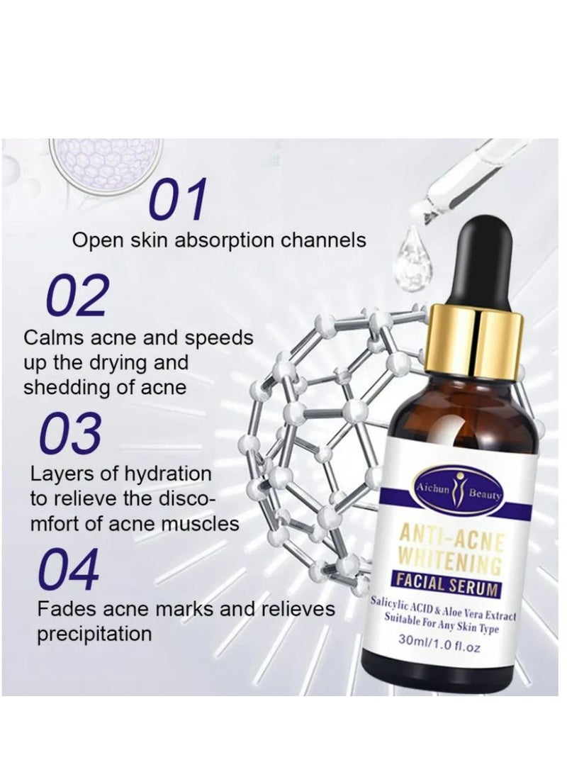 Aichun beauty Anti - Acne Facial Serum Aloe Vera Extract Salicylic Acid Repairs Damaged Skin 30 ml  - Image 5