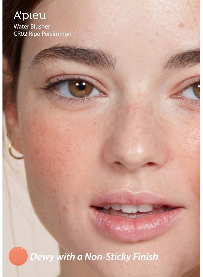 A'Pieu Juicypang Water Blusher (Cr02 Do You Like Persimmon?) Korean Liquid Blush For Cheeks K Beauty Makeup - Image 5