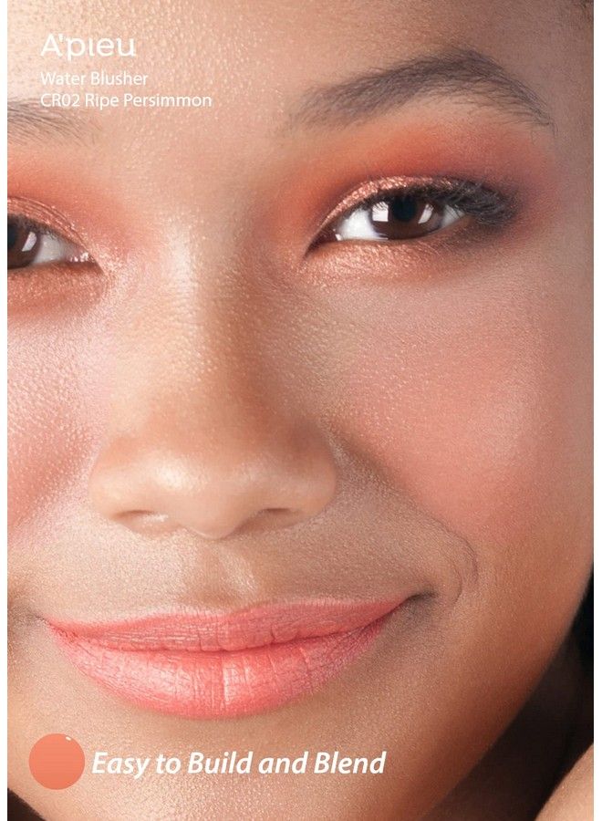 A'Pieu Juicypang Water Blusher (Cr02 Do You Like Persimmon?) Korean Liquid Blush For Cheeks K Beauty Makeup - Image 4
