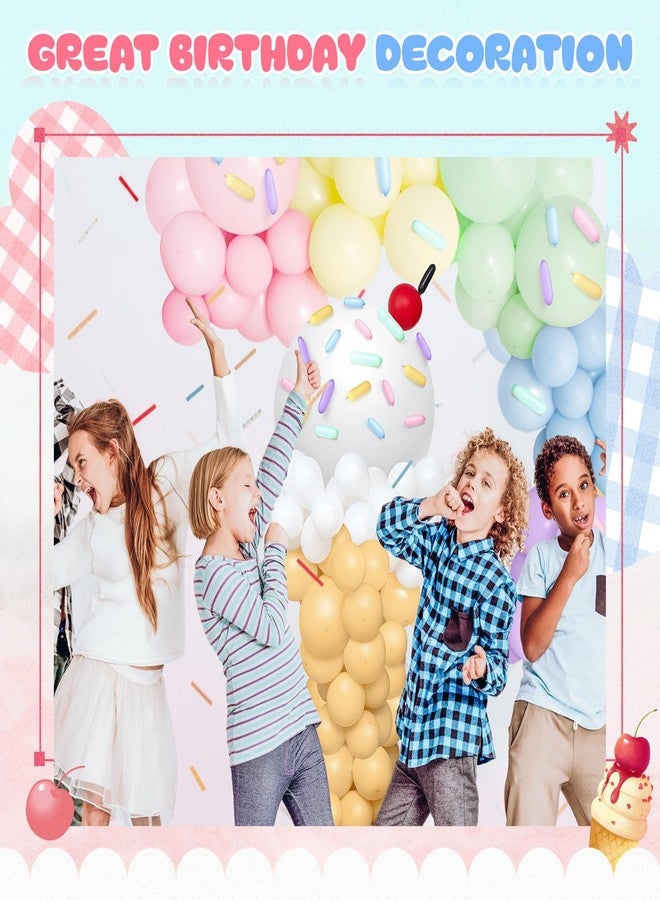 WinnerWhy 330 Pcs Ice Cream Party Decorations Ice Cream Balloon Garland Kit Pastel Balloon Garland Arch Kit Macaron Rainbow Balloons Ice Cream Party Supplies for Baby Shower Birthday DIY Supplies - Image 4