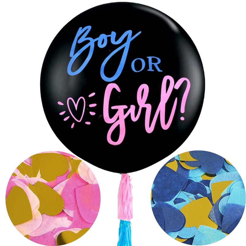 بارتي ويذ إيما حفلة مع إيما جامبو بالونات قصاصات ورقية 2 قطعة 36 بوصة أزرقوردي - Image 1