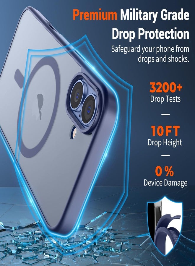 استلق جراب SUPFINE المغناطيسي لهاتف iPhone 17 (متوافق مع MagSafe) (حماية من السقوط بمعايير عسكرية) غطاء هاتف شفاف غير لامع مقاوم للصدمات ومضاد لبصمات الأصابع، موديل 2025، لون رمادي لافندر - Image 3
