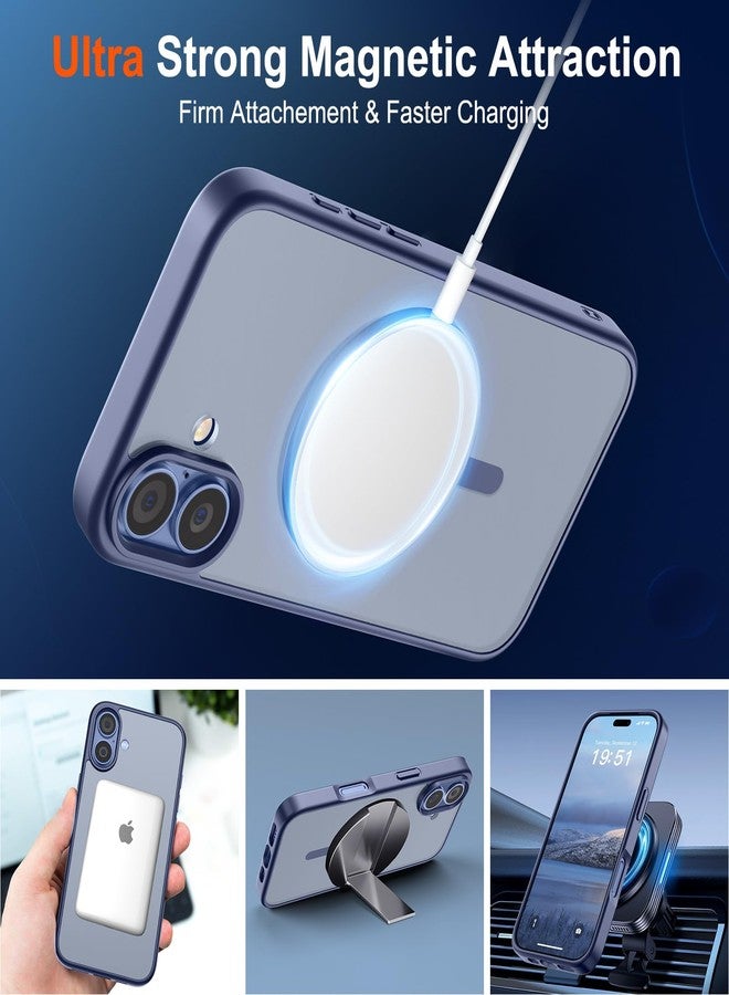 استلق جراب SUPFINE المغناطيسي لهاتف iPhone 17 (متوافق مع MagSafe) (حماية من السقوط بمعايير عسكرية) غطاء هاتف شفاف غير لامع مقاوم للصدمات ومضاد لبصمات الأصابع، موديل 2025، لون رمادي لافندر - Image 5