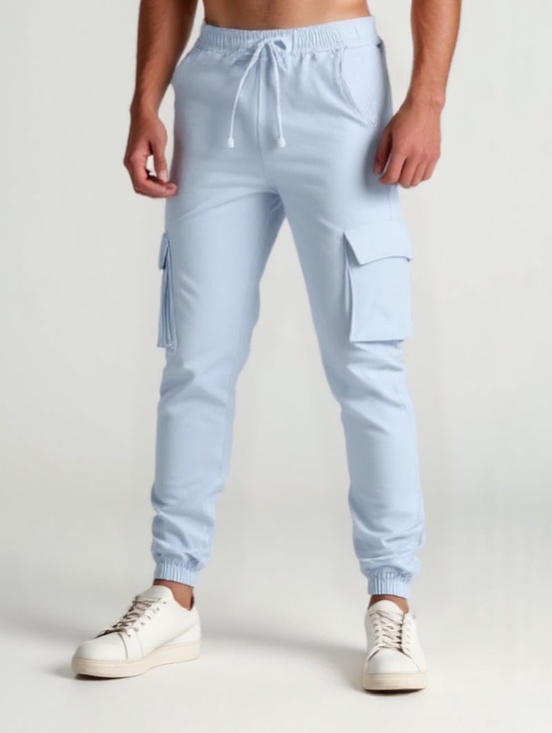 Men's Casual Jogger Pants with Multi-Pockets, Tapered Leg, Spring Autumn Style - Image 5