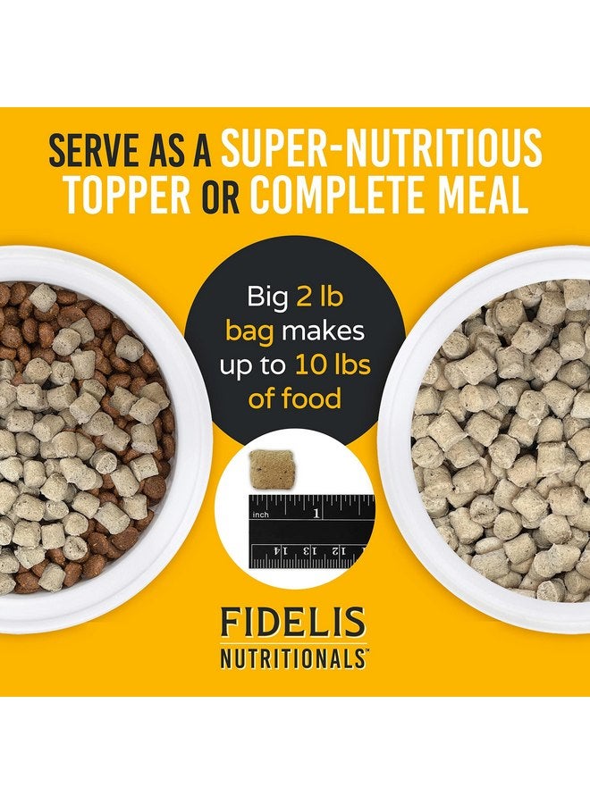 FIDELIS High Protein Grain-Free Freeze-Dried Raw Dog Food, Mixer, Animal Protein, Omega 3, Glucosamine, Cranberries, Blueberries, Active Dogs Small & Large, Adult & Puppy, Made in USA, Chicken, 2 lbs - Image 2