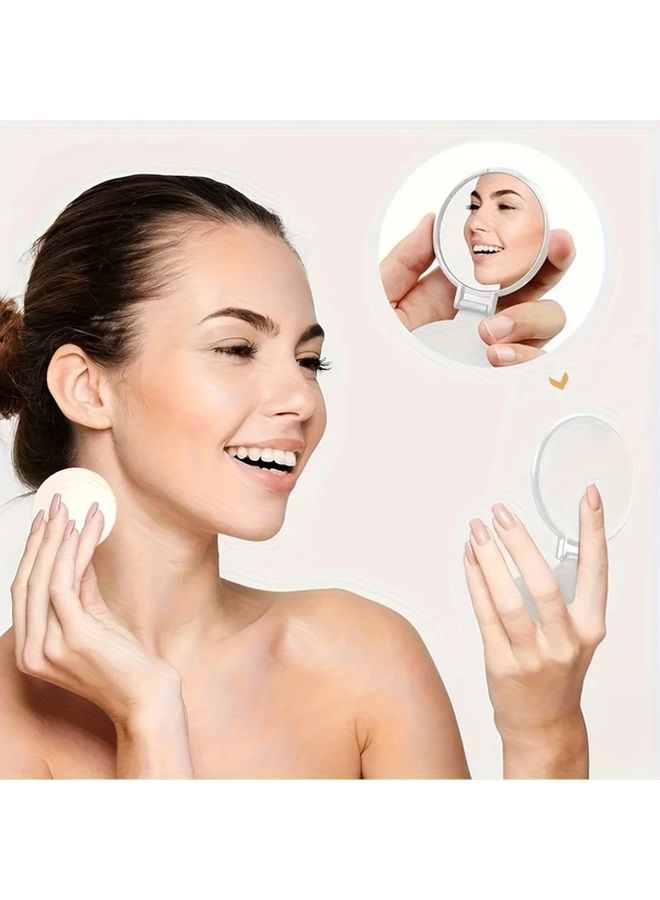 20pcs Black Portable Folding Makeup Mirror Compact Round Travel Friendly Design - Image 4