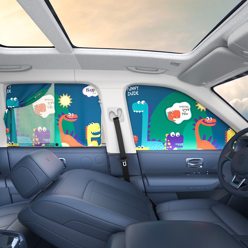 Auto Sun Shade Magnetic Retractable Car Window Sunshade - Image 3