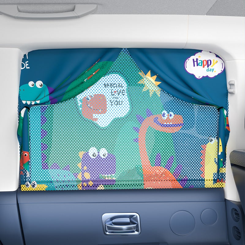 Auto Sun Shade Magnetic Retractable Car Window Sunshade - Image 4