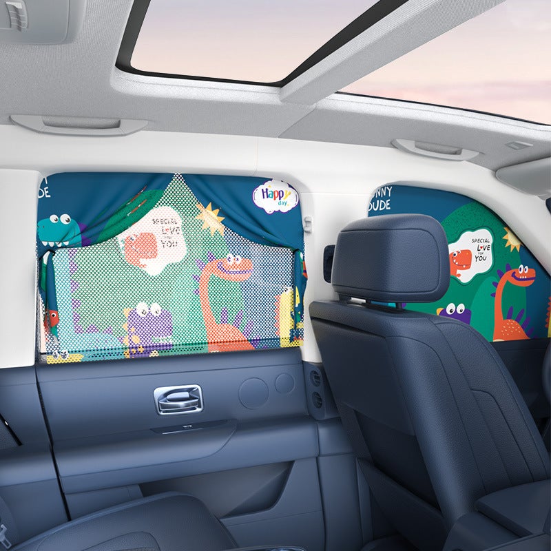 Auto Sun Shade Magnetic Retractable Car Window Sunshade - Image 2