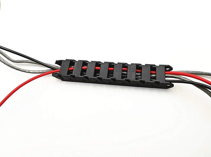 BLS R28 10mm x 20mm Black Plastic Wire Carrier Cable Drag Chain 1M Length for CNC - Image 3