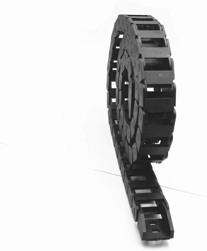 BLS R28 10mm x 20mm Black Plastic Wire Carrier Cable Drag Chain 1M Length for CNC - Image 2