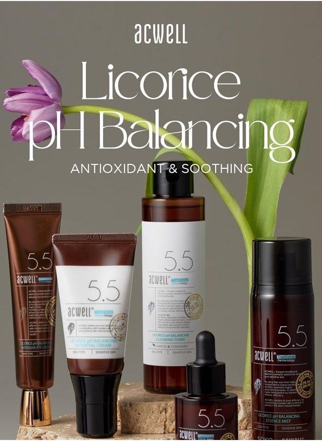 ACWELL - Licorice pH Balancing Advanced Facial Serum Ampoule 1.01 fl.oz. - Radiance and Dark Spot care Face Serum for Dull Skin, Reduces Acne and Blemishes, Minimizes Fine Lines, Healthy Glow Skin - Image 1