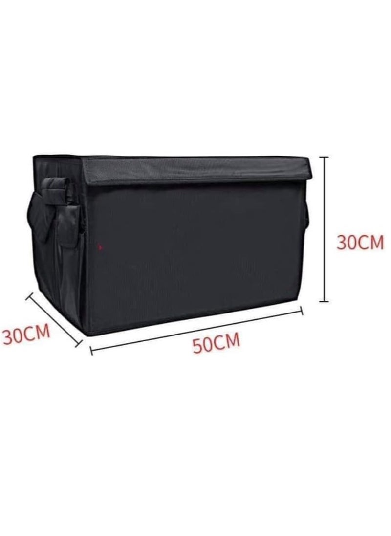 RENAULT Car Trunk Organizer – SUPERDRIVE Design – Multi-Purpose Storage Box – Black