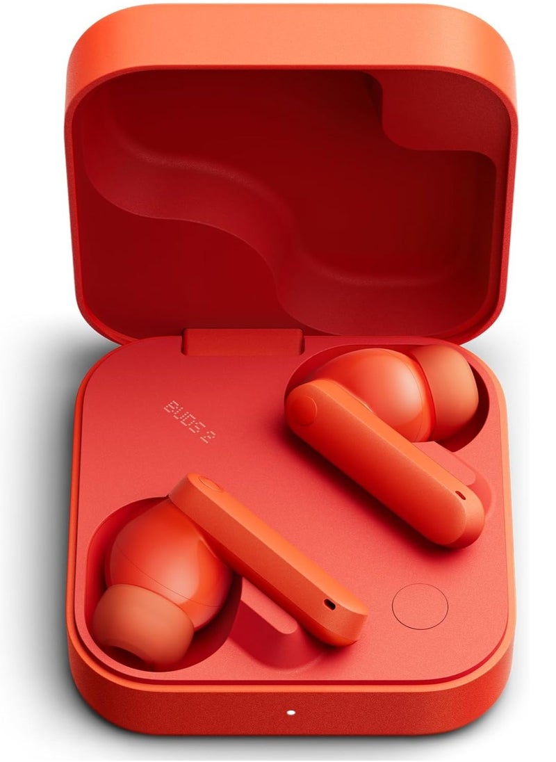 CMF - Buds 2 Wireless Earbuds Bluetooth Headphones with 48dB Hybrid ANC Ultra Bass Technology Active Noise Cancellation Earphones  55 Hours Playtime  6HD Mics  ChatGPT Integration Orange - Image 1
