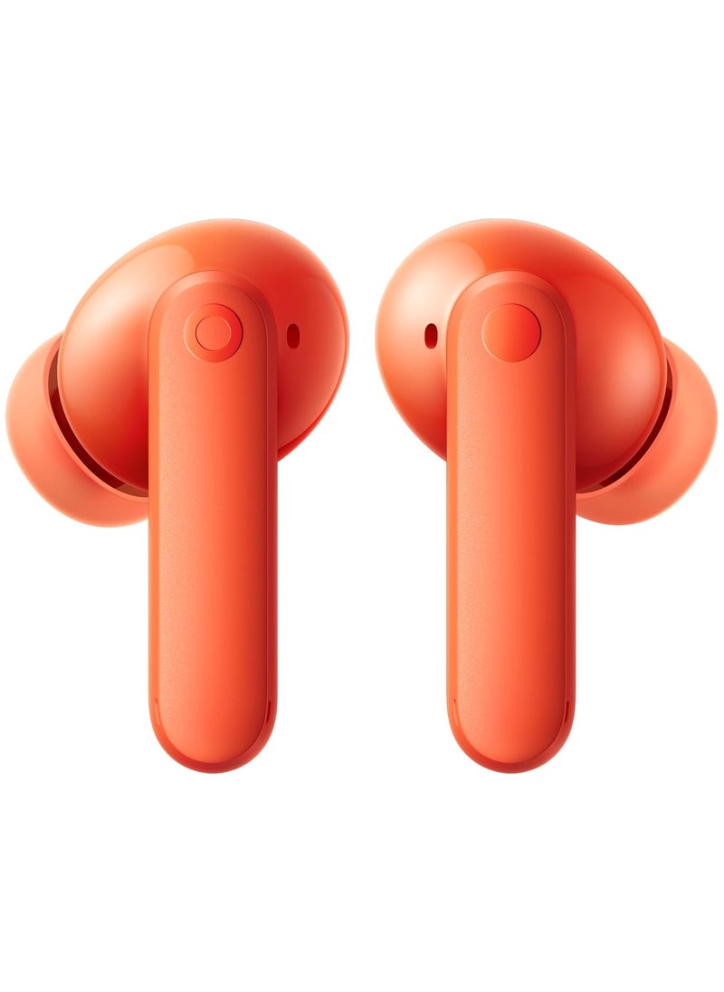 CMF - Buds 2 Wireless Earbuds Bluetooth Headphones with 48dB Hybrid ANC Ultra Bass Technology Active Noise Cancellation Earphones  55 Hours Playtime  6HD Mics  ChatGPT Integration Orange - Image 1