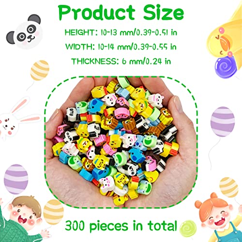 ZAKVOOR 300 Pieces Animal Mini Erasers Assortment Novelty Pencil Erasers Bulk for Rewards Prizes Gift Filler - Image 3