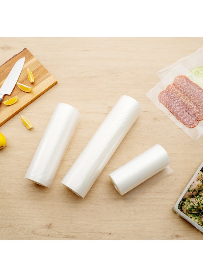 Restaurantware Fresh Hero Vacuum Bag Rolls, 10 Microwavable Vacuum Seal Bag Rolls - Freezable, 3 Mil Thickness, Plastic Vacuum Storage Bag Rolls, For Sous Vide Cooking  - Image 2