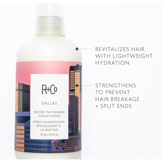 R+Co DALLAS BIOTIN THICKENING CONDITIONER | WEIGHTLESS HYDRATION, STRENGTHENS + ENHANCES SHINE | VEGAN + CRUELTY-FREE | 33.8 OZ - Image 2