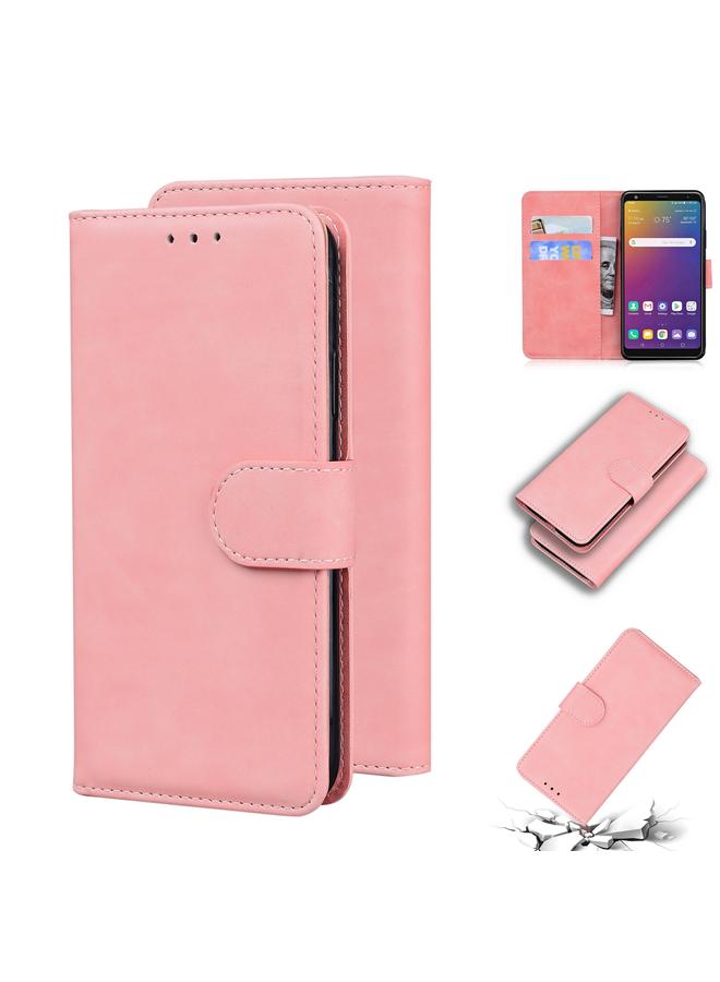 S-TOP Case For LG Stylo 5 Skin Feel Pure Color Flip Leather Phone Case - Image 1