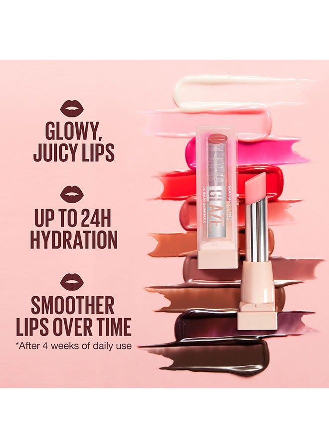 MAYBELLINE NEW YORK Lifter Glaze Oil Balm Lipstick, Hydrating Glossy Balm for Smooth Juicy Lips 009 Latte Crush 2.8 Gram - Image 5