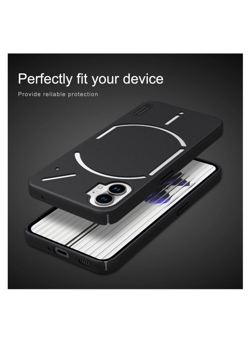 Nillkin Case For Nothing Phone One Frosted Shield PC Case Anti-scratch Slim Anti-fall Protection Phone Cover Nothing Phone One Black - Image 3