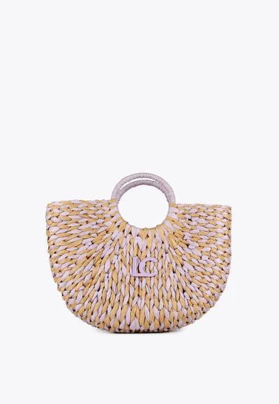 Lola Casademunt Two-tone semicircular basket